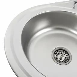 Кухонна мийка з нержавіючої сталі Platinum декор 7750 (0,6/170 мм), L, Decor - мініатюра 3