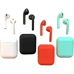 Наушники Airpods i12 беспроводные 5.0 (TWS) сенсорные с кейсом Touch & Window