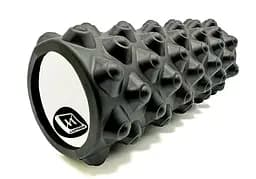 Массажный ролик EasyFit Grid Roller Extreme 33 см Черный