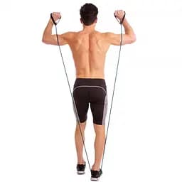 Трубчастий еспандер для фітнесу з ручками Latex resistance tube 30LB U-powex 13.5 кг fit0012632 - мініатюра 9
