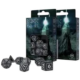 Набір кубиків Runic Black & white Dice Set , 7 шт. (SRUN01)