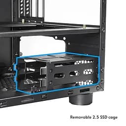 Корпус Chieftec THE CUBE CI-03B-OP, без БЖ, fan 20 см, mATX, Black (CI-03B-OP) - мініатюра 5