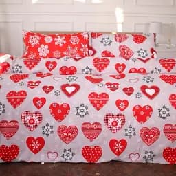Підковдра MirSon Ranforce Elite 17-0656 Gingerbread 220 x 240 см червона (2200009611308) - мініатюра 2
