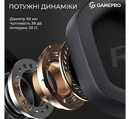 Игровые наушники GamePro HS-1350-B Genesis Hunter Black - мініатюра 8