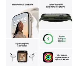 Смарт-годинник Apple Watch Series 7 GPS 45mm Red Aluminum Case with Red Sport Band [MKN93] [60283] - мініатюра 8