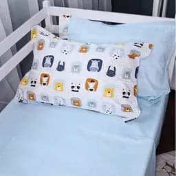 Простыня на резинке MirSon Poplin Line Kids 09 Sleeping Animals 160x200 см (2200009720819)