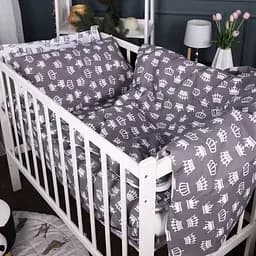 Комплект постільної білизни MirSon Kids Time 17-0675 Queen of Now білий з сірим 110 x 140 см (2200010187786)