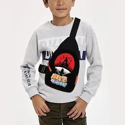 Сумка через плечо детская Аниме Naruto 29х17 см сумка слинг для мальчика (02044)