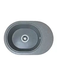 Кухонна мийка Adamant Ovale 610x420x180 сірий 640223, Сірий