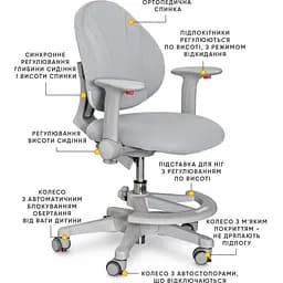 Дитяче крісло Evo-kids Mio G (Y-407 G) - мініатюра 3