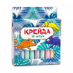 Мелки "Маленький круглый" Strateg 50107, 18 штук, разноцветные