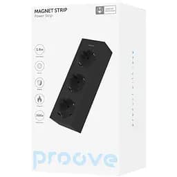 Мережевий фільтр Proove Magnet Strip (3xAC) 1.6m black (PSMS25000001) - мініатюра 2