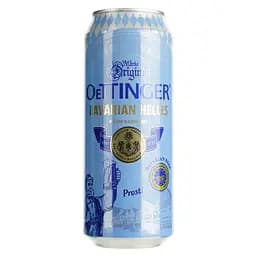Пиво Oettinger Bavarian Helles светлое 4.7% 0.5 л ж/б