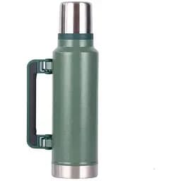 Термос OldBro с ручкой 304 Stainless steel ударопрочный зеленый 1.3 л