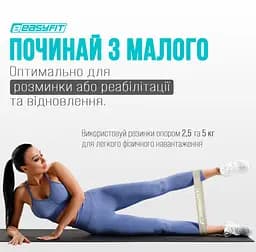 Резинки для фітнесу EasyFit MonoBand набір 5 шт. (EF-1813-GY) - мініатюра 9