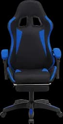 Геймерське крісло GT Racer чорне із синім (X-2324 Fabric Black/Blue) - мініатюра 2