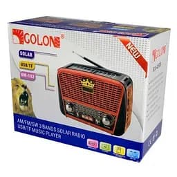Радіоприймач Golon RX-455 Solar USB LED ліхтарик - мініатюра 5