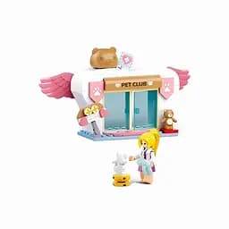 Конструктор Sluban Клуб домашних животных M38-B1212 — набор для детей с фигуркой и животным, разноцветный