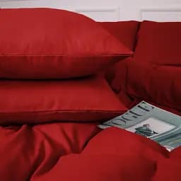 Комплект постільної білизни MirSon Фланель 009 Red 200х220 см червоний (2200009651656) - мініатюра 4