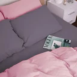 Комплект постільної білизни MirSon Ash grey-Pink 143x210 см сіро-рожевий (2200009660917) - мініатюра 5