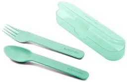 Набір столових приборів Suavinex, зелений (400778)