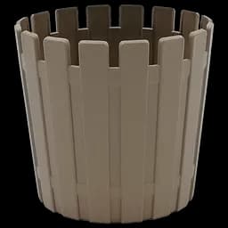 Горщик для квітів Poliwork Akasya, 3.5 л, сіро-коричневий (A20SK)