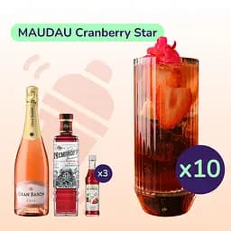 Коктейль MAUDAU Cranberry Star (набір інгредієнтів) х10 на основі Nemiroff