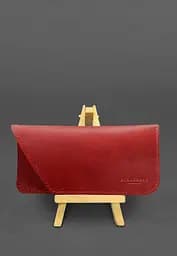 Кожаный чехол для очков Красный Краст