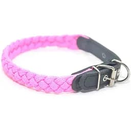 Нашийник для собак Zoo-hunt капроновий ок 2,0 см 30-38 см коса рожевий