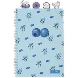 Зошит для записів Buromax Blueberry Arabeski А5 80 аркушів 4 роздільники (BM.2587-54)