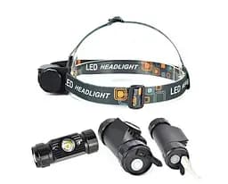 Налобний ліхтар Boruit RJ-020 350 Lm + Panasonic 3400 маг - мініатюра 7