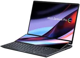 Ноутбук ASUS Zenbook Pro 14 Duo UX8402VV-P1046 14.5' 2.8K OLED, Intel i9-13900H, 32GB, F2TB, NVD4060-8, NoOS, Чорний (90NB1172-M002V0) - мініатюра 2