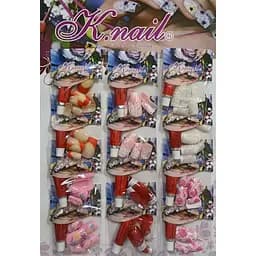 Накладные ногти K·Nail цветные с рисунком упаковка 12 шт. №2