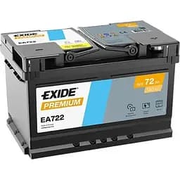 Автомобільний акумулятор Exide Premium Carbon Boost 6СТ-72Ah АзЕ 720A EN EA722 (3661024034289)