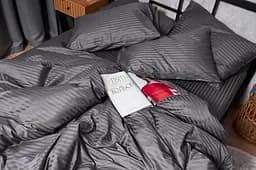Підковдра Moon&Star Satin Stripe Stripe Black Двоспальна 175x210 см - мініатюра 5
