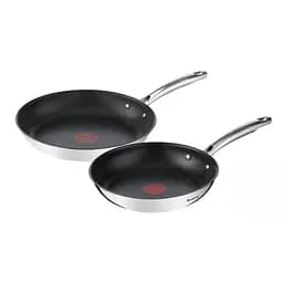 Набір сковорідок Tefal Duetto+, 2шт, 24/28см, нержавіюча сталь (G732S255)