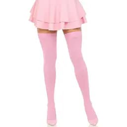 Щільні непрозорі панчохи Leg Avenue Opaque Nylon Thigh Highs Pink