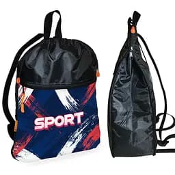 Рюкзак-мешок для обуви,спортивной формы Sport детская сумка для сменки с расширителем (01418)