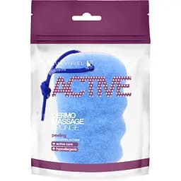 Губка для душу Suavipiel Active Dermo масажна синя