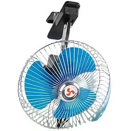 Автомобильный вентилятор с прищепкой 12V для охлаждения в автомобиле