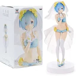 Фигурка Banpresto Жизнь с нуля в альтернативном мире Рем в свадебном наряде Re:Zero Rem 22 см WST RZ R 246