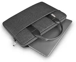 Сумка для ноутбука Wiwu Minimalist Laptop Bag 14" Gray [6936686405799] [61893] - мініатюра 3