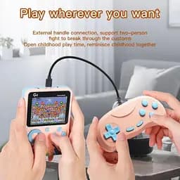 Ігрова консоль приставка з додатковим джойстиком dendy 500 ігор рожева SEGA G5 - мініатюра 3