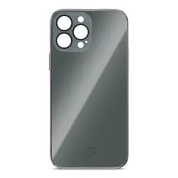Чехол панель-накладка для Apple iPhone 13 Pro Max, Replica MagSafe, серый, противоударный защитный чехол с магнитным кольцом MagSafe, защита всего корпуса, TPU+PC, зеркальный, выступающий бортик вокруг экрана, ArmorStandart (ARM76193)