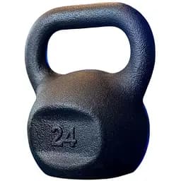 Гиря чугунная RN Sport 24 кг металлическая черная