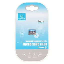 Карта пам'яті Usams US-ZB093 (TF High Speed Card) microSDHC Class 10, 16GB без адаптера Blue