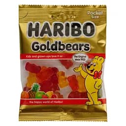Жувальні желейні цукерки Haribo Happy Gold bears 80 г