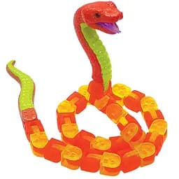 Игрушка Zing Klixx Creaturez Fidget Питон красно-желтый