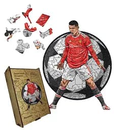 Пазл деревянный Роналдо, А3, Картонная коробка 200 элементов