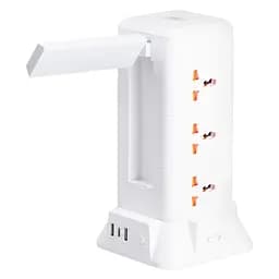 Мережевий фільтр-подовжувач TOWER 9 розеток LED-лампа 3USB + 1PD 4,8 метра Yiwu HP-5-7MF - мініатюра 15